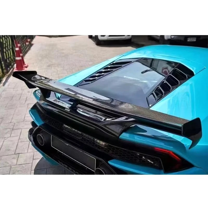 Vorstein Double Deck Rear Wing Spoiler for  Huracan LP610 LP580 EVO High Quality Prepreg Dry Carbon Fiber Body Kits